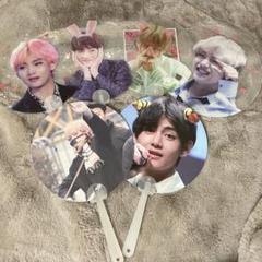 BTS テテ うちわ マスタニム 透明うちわ スローガン 防弾少年団(BTS) - BTS テテ 新大久保 透明うちわ マスタニムの