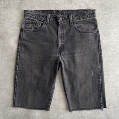 貴重 90s Levis 512 ブラック デニム カットオフ USA製 W34