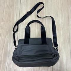 コーティング12ポケットトート（グレー）　2way ショルダーバッグ