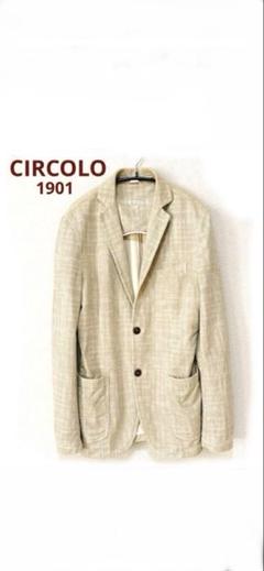 CIRCOLO テーラードジャケット ベージュ 38 総柄 カジュアル 2025年最新】CIRCOLO1901 カラー：ベージュ系 テーラード