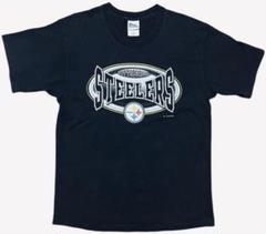 【90s、usa製】STEELERS NFL　ブラック　黒　Tシャツ　L