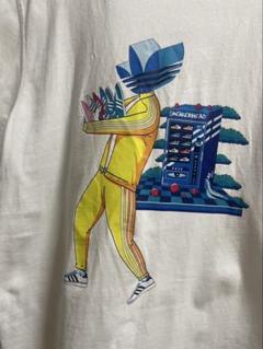 レア商品　アディダス　オシャレ　半袖　Tシャツ　ホワイト　XXL ヴィンテージ風
