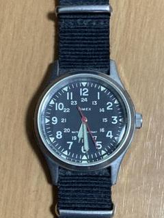 TIMEX J.CREW Military Men's Watch Black Dial Analog Nylon