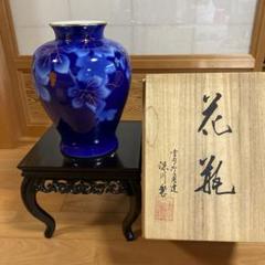 有田焼　宮内庁御用達　深川製　花瓶　染錦ブドウ 骨董品 有田焼 宮内庁御用達 深川製 花瓶 染錦ブドウ 骨董品 - 花瓶