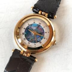Casablanca　レディース　オパールウォッチ　18金メッキ　クオーツ稼働品