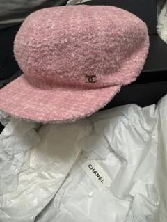 キャップ - グリッター ツイード、ピンク、イエロー、グリーン
