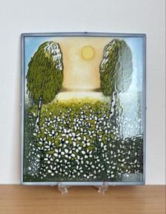 m*e様 ヘルヤ　Kevät herää　(春の花)　陶板画　アラビア　フィンラ Arabia Helja Liukko-Sundstrom 