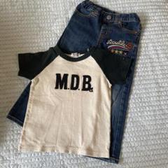 【おまとめ】DOUBLE.B デニムパンツ 半袖Tシャツ 100cm