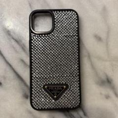 【プラダPRADAiphone13/14ケース】美品1ZH148型ブラック プラダPRADAiphone13/14ケース】美品1ZH148型ブラック