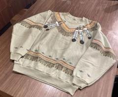 90s Lifestyles スウェットトレーナー　ネイティブインディアン柄