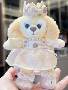 新品未使用♡上海ディズニー　ブルーホワイトリーナベルキーチェーン 上海ディズニー 2025青花 リーナ・ベル ぬいぐるみキーチェーン