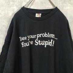 Stupid USA輸入 愚か者 デカロゴ ビックシルエット Tシャツ