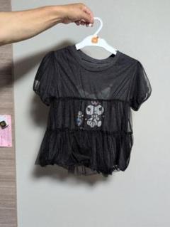 クロミ フリル付きメッシュTシャツ 140cm