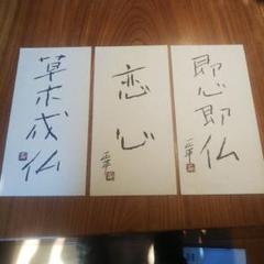 1枚 草木成仏のみ 松田正平 書幅 短冊 軸 三点 1枚 草木成仏のみ 松田正平 書幅 短冊 軸 三点 - メルカリ