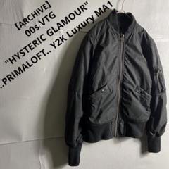 00s 90s Y2K ヒステリックグラマー MA1 プリマロフト 黒 E786
