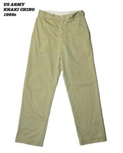 US ARMY KHAKI CHINO TROUSERS 1969s W30 - メルカリ
