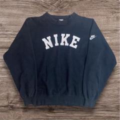 90s NIKE ナイキ フェード スウェット ネイビー XL 90s USA製 vintage NIKE スウェット トレーナー メンズ 表記L