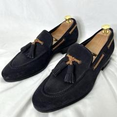 良品 ZAMPIEREザンピエレ/ スエードタッセルローファー 26.0 茶