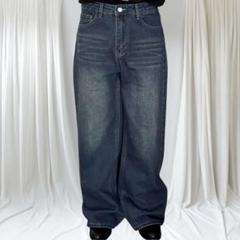 00s archive buggy wide denim fade - メルカリ