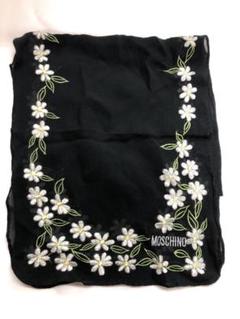 【美品】MOSCHINO モスキーノ ペイズリー柄 花柄 大判スカーフ ストール MOSCHINO - 【美品】MOSCHINO モスキーノ 大判スカーフ ショール