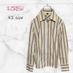 J.CREW カジュアルシャツ ストライプ柄 ベージュ系 XSサイズ メンズ