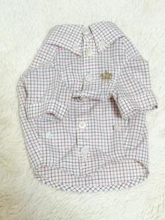 新品　Atelier GG (2サイズ) チェックシャツ　犬服 アトリエgg⭐︎チェックシャツ(2) - 犬服・アクセサリー