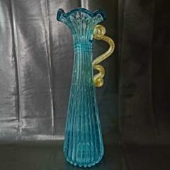 MURANO ムラノ 金彩 コバルトブルー 花器 MURANO ムラノ 金彩 コバルトブルー 花器 - メルカリ
