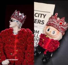 ❤️【Labubu服】7点セットG-DRAGON風コスチューム15〜17cm GD 3pcs 1set Gd Same Style Labubu Exquisite And Gorgeous