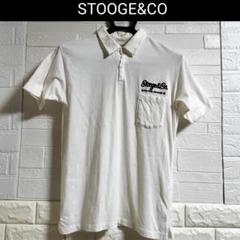 STOOGE&CO 刺繍ポロシャツ ホワイトStooge & Co.