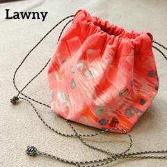 美品 Lawny - 巾着バッグ 大容量 夏祭り 浴衣にも ラウニー バッグ