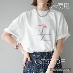 新品未使用　LumierフラワープリントTシャツ＆スカートセット 予約]フラワーフォトビッグTシャツ/オフ3 – Lumier