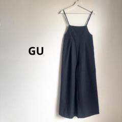 GU ジーユー オールインワン サロペット 黒 サイズS