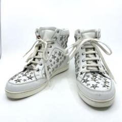 良品　JIMMY CHOO スタースタッズ　ハイカットスニーカー　36 1/2 良品 JIMMY CHOO スタースタッズ ハイカットスニーカー 36 1/2