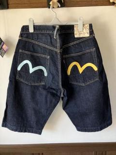 エビス エヴィス ハーフパンツ サイズ34 ショートパンツ カモメ EVISU KAMOME cotton half pants 30 2001 エビス エヴィス