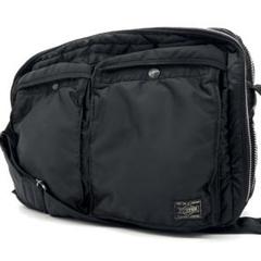 PORTER タンカー ショルダーバッグ xl ポーター　2層式 マチ拡張　黒