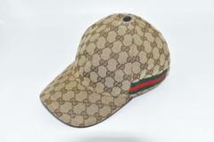 GGモノグラムキャンバスベースボールハット 関税込み☆【GUCCI】GGモノグラムキャンバス ベースボールハット