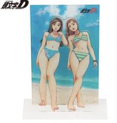 頭文字D イニシャルD 缶バッジ、チャーム、帽子　真子 & 沙雪　3点セット 頭文字D イニシャルD 缶バッジ、チャーム、帽子 真子 & 沙雪 3点