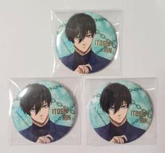 ブルーロック展 トレーディングホログラム箔押し缶バッジ 糸師凛