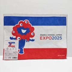 EXPO2025 ミャクミャク　ハンカチフラッグ　青赤ライン 200×300mm