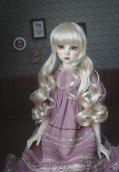 WY145 BJD 3分人形 ドール　用ウィッグ カツラ　耐熱　ツインテール