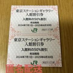 【新品未使用】東京ステーションギャラリー入館割引券2枚のサムネイル