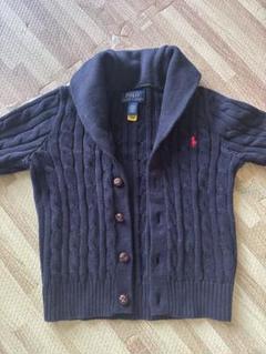 キッズ　Polo Ralph Lauren ダークネイビー カーディガン 3T