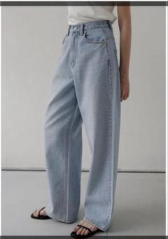 値下げna.e ナエ Wide Loose Jeans デニム ワイド【Lロング Wide Loose Jeans_Light Blue | Na.e