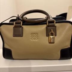 ［証明書付］LOEWE ロエベ アマソナ　28 バイカラー　ゴールド金具 証明書付］LOEWE ロエベ アマソナ 28 バイカラー ゴールド金具