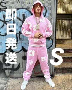 人気 DENIM TEARS Court Lines ジップパーカー スウェットパンツ Court Lines Zip Hoodie Black
