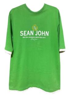 SEAN JOHN グリーン Tシャツ XXL ビックサイズ　半袖　古着