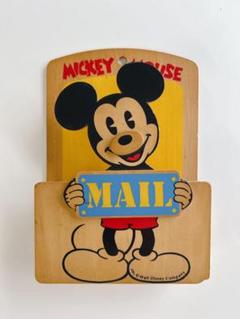 60年代　ミッキーマウス レトロイラスト 木製フレーム　Mickey 楽天市場】ミッキーマウス レトロ インク | アートパネル