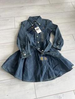 【新品未使用タグ付き】Ralph Lauren デニムシャツワンピース 4/4T