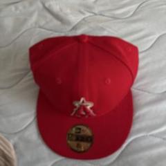 赤 MLBキャップ サイズ8