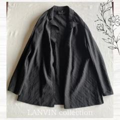 LANVIN COLLECTION 薄手ジャケット ブラック カーディガン 長袖